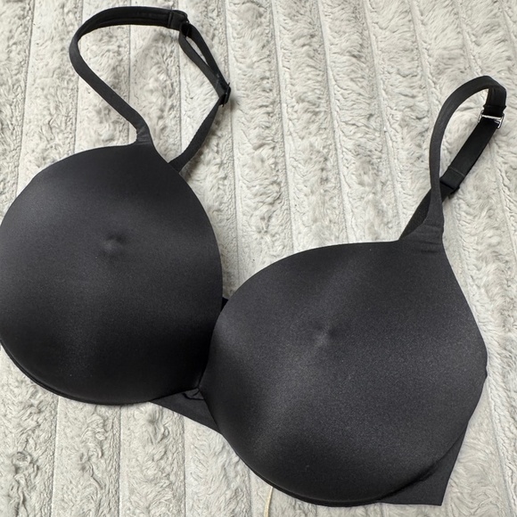 NWT SKIMS Ultimate Collection Push Up Plunge Nipple Bra Onyx - Picture 3 of 6